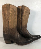 Lucchese Corbin Brown Western Boots 8B