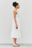 Ruffle Shoulder Empire Waist Dress