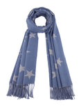 Cashmere & Silk Reversible Star Scarf 5 Colors