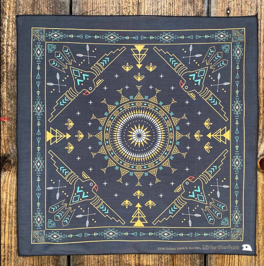 Black Galaxy Mandala Silky