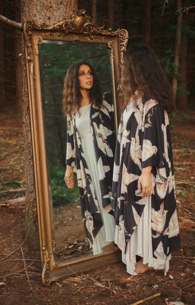 In Stardust We Trust Duster Kimono Midnight In Stardust We Trust Duster Kimono Midnight