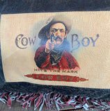 Vintage Cowboy Leather Pillow
