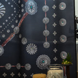 Flagstaff Shower Curtain Black Concho