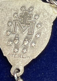 Sterling AB Swarovski Rondelle Crystal Rosary