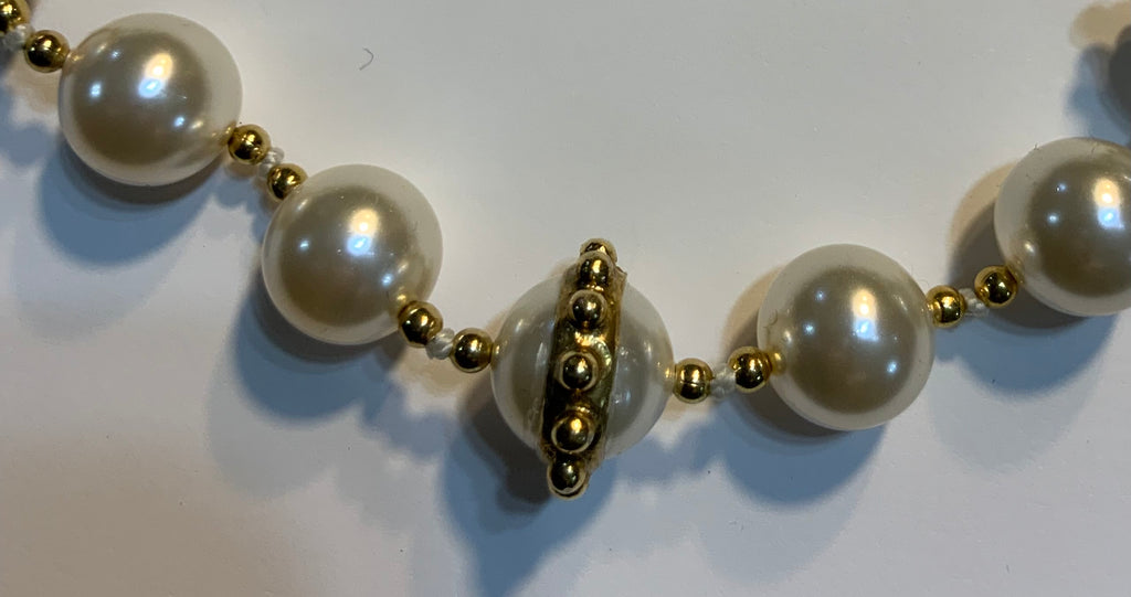 VSA Virgin Saints Angels Pearl Gold Choker