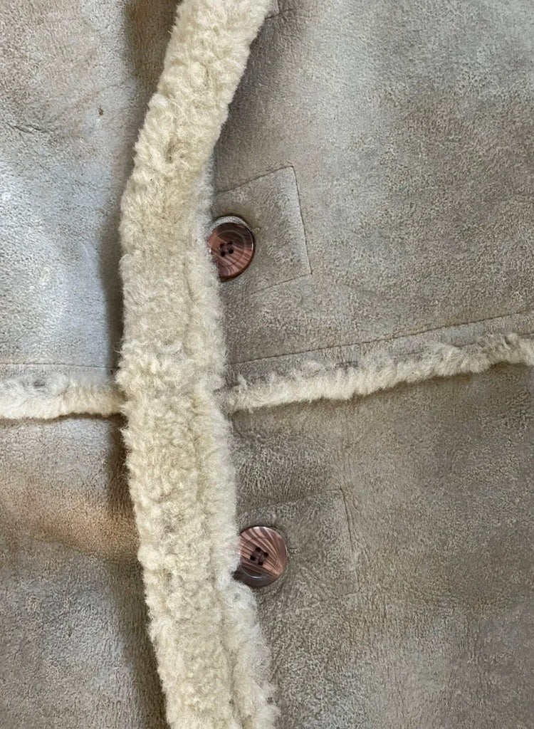 Vintage Sheepskin Suede Jacket 44