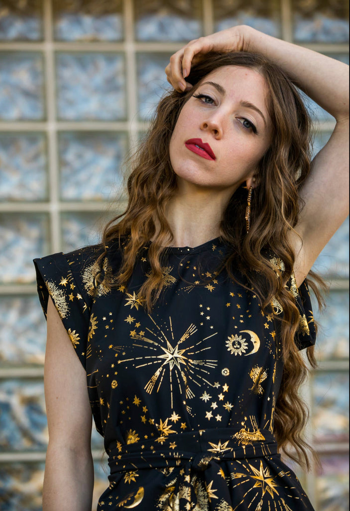 Celestial Tunic Top Mini Dress