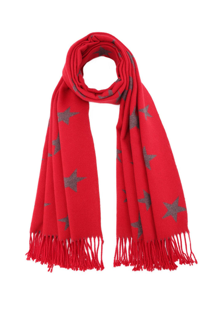 Cashmere & Silk Reversible Star Scarf 5 Colors