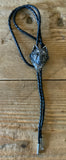 Wolf Head Bolo Tie with Highlights