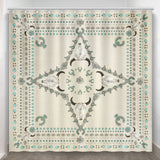 Squash Blossom Shower Curtain Bone