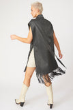 Snakeskin Tunic Top with Fringe