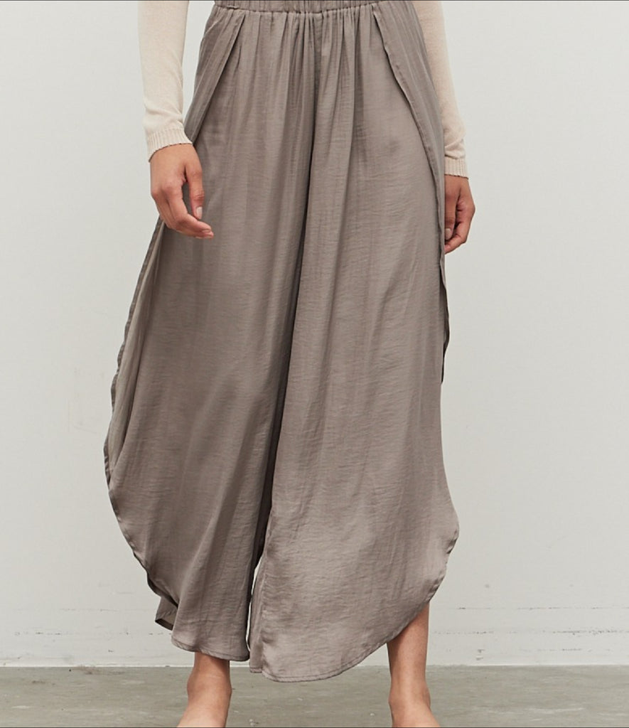 Flowy Satin Split Side Pants