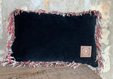 Vintage Cowboy Leather Pillow