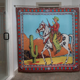 Roy Rogers Ranger Shower Curtain Brown