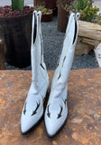 Vintage White Boots with Black Arrows 8M