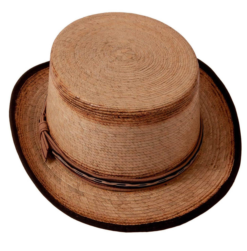 Miramar Straw Top Hat Distressed