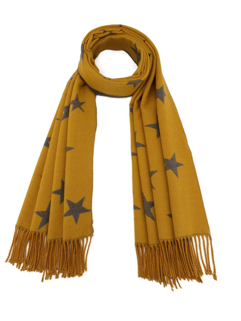 Cashmere & Silk Reversible Star Scarf 5 Colors