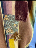 Vintage Overdyed Serape Vest One of a Kind!