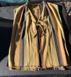 Vintage Over Dyed Custom Vest with Milagros and Patchwork Vintage Over Dyed Custom Vest with Milagros and Patchwork