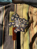 Vintage Over Dyed Custom Vest with Milagros and Patchwork