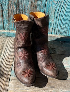 Old Gringo Embroidered Daisy Boots 7.5
