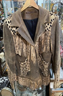 Vintage Double D Ranch Cheetah Chick Jacket M