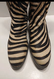 Vintage Zebra Hair On Boots 6.5 New!