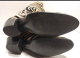 Vintage Zebra Hair On Boots 6.5 New!