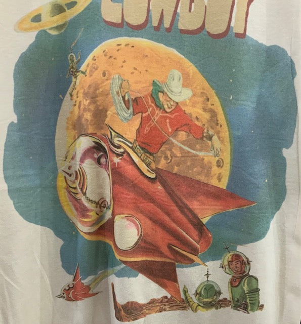 Space Cowboy Tee Shirt Vintage Theme