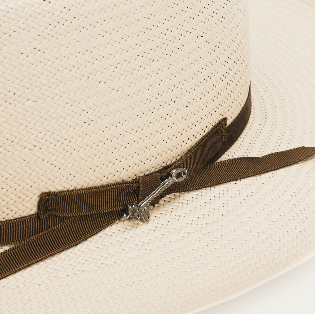 Stetson Open Road Straw Hat - Silver Belly Black Band