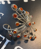 Viv Dame Cuff Bronze-Bright Silver-Fire Opal
