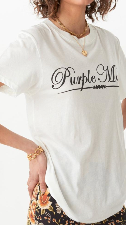 Purple Moon Organic Boyfriend Tee Shirt