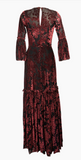 Capulet Burnout Velvet Dress with Slip