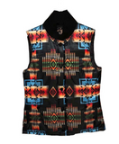 Pendleton Reversible Down Elk Point Vest Chief Joseph Pattern