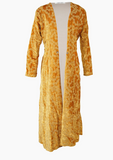 Penny Sunshine Embroidered Faux Fur Maxi Coat