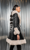 Kenzie Faux Fur and Leather Coat Super Cute!