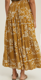 Paisley Bandana Long Skirt Mustard or Denim Pockets!