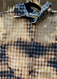 Reversible Distressed Checked Flannel Shirt Stars Phoenix