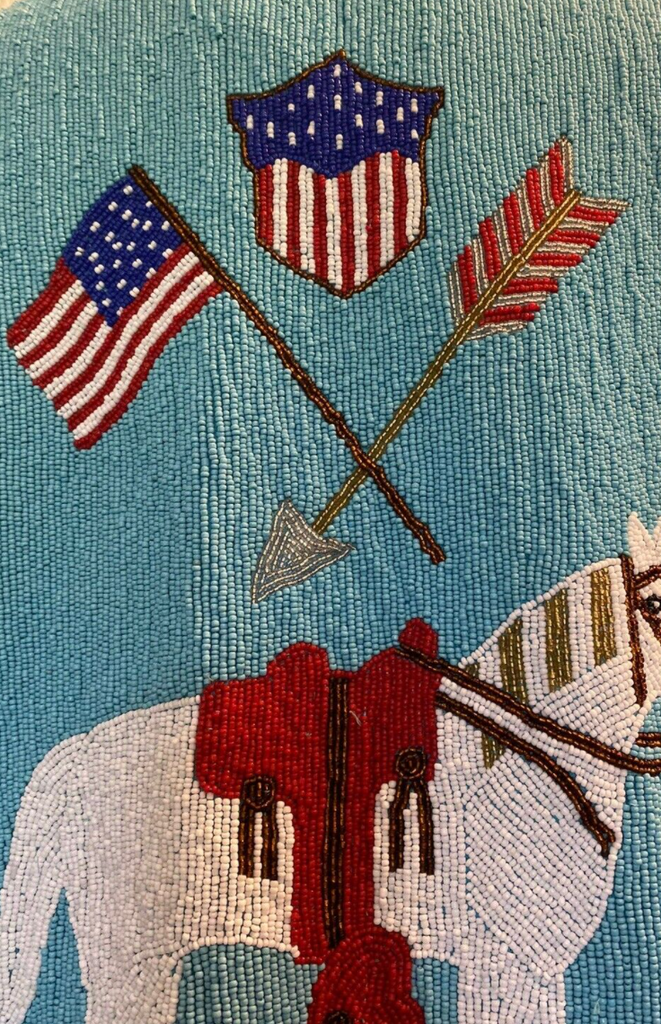 Ropa Hairston Roberson Beaded Vest American Indian Horse Stars Fringe