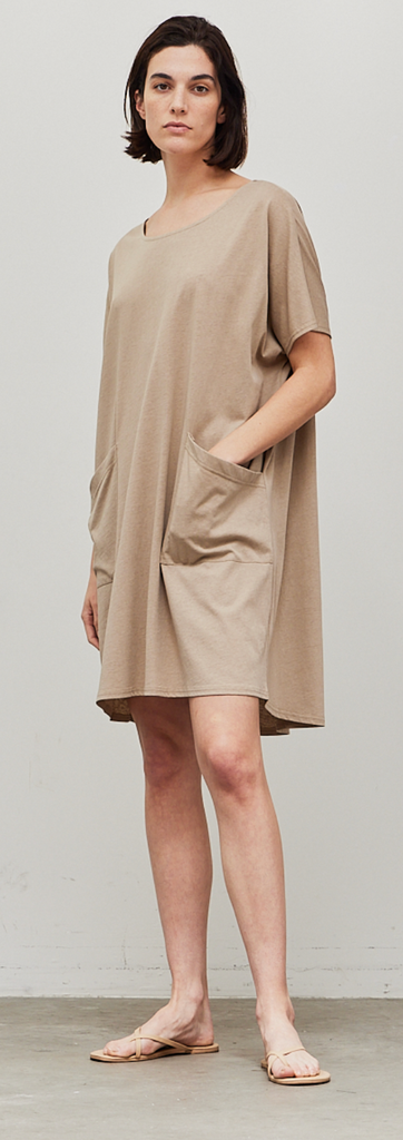 Jersey Tunic Dress with Pockets