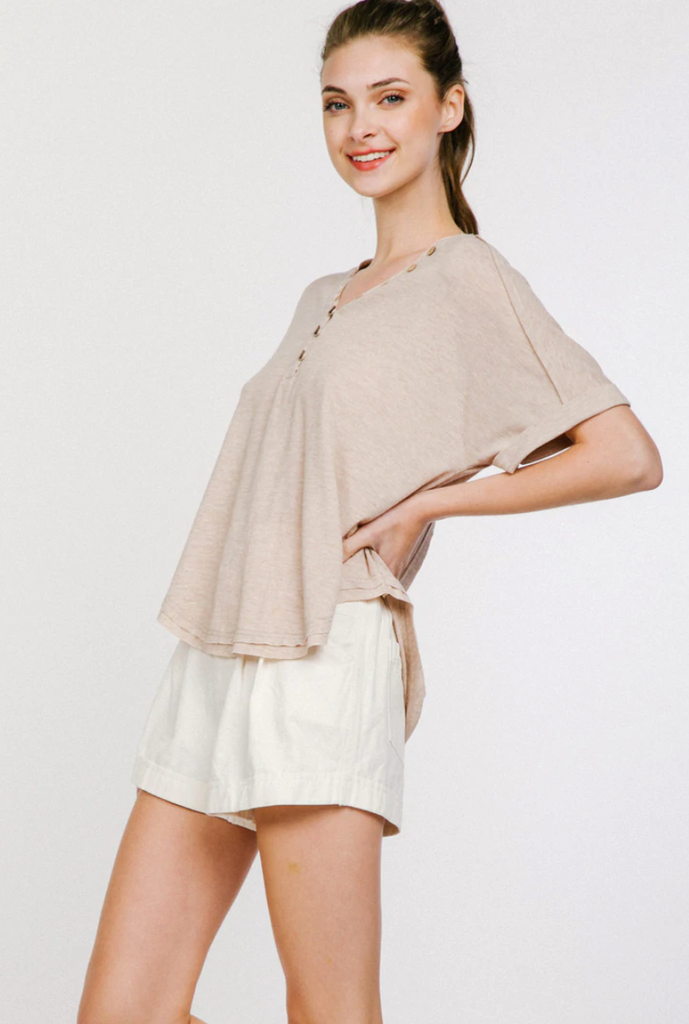 Contemporary Raw Edge  Knit Top