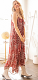 Bandana Print Adjustable Strap Jumpsuit