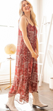 Bandana Print Adjustable Strap Jumpsuit