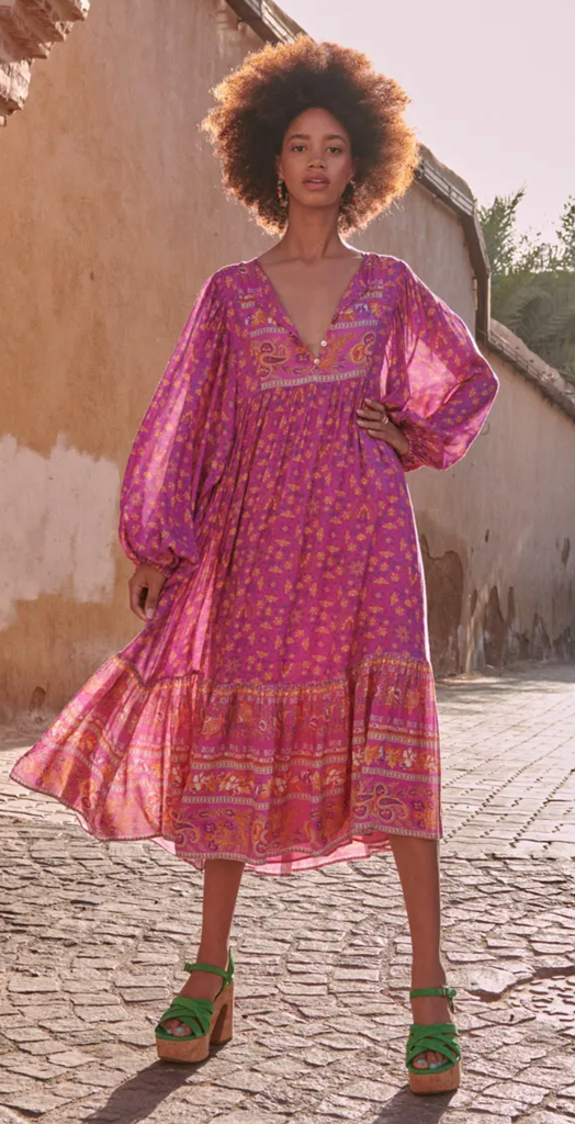 SPELL Madame Peacock Boho Dress