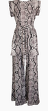 Jennafer Grace Palazzo Snakeskin Pants