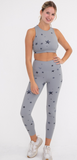 Marbled Stars High-Waist Leggings