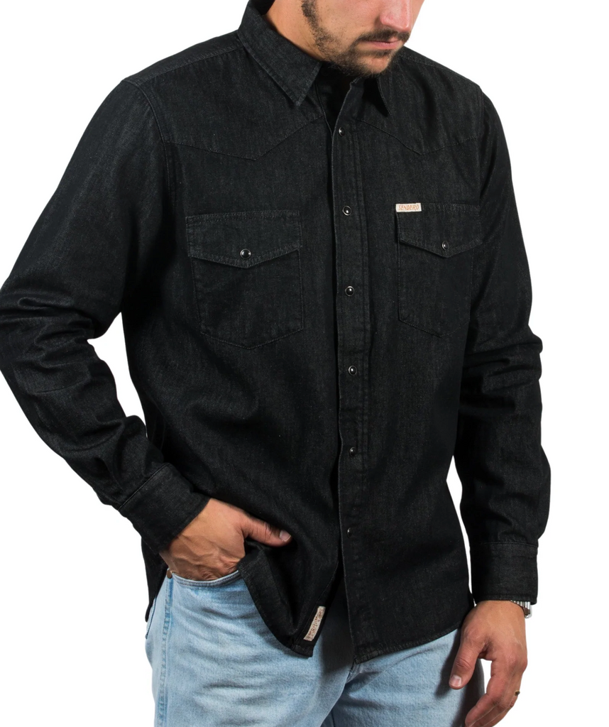 The Wyatt Western Men's Shirt Midnight Black