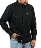 The Wyatt Western Men's Shirt Midnight Black