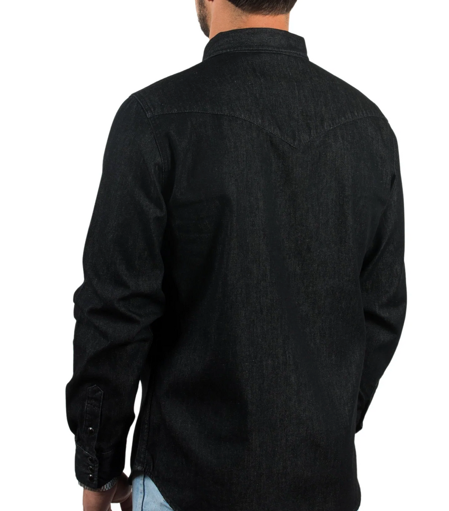 The Wyatt Western Men's Shirt Midnight Black