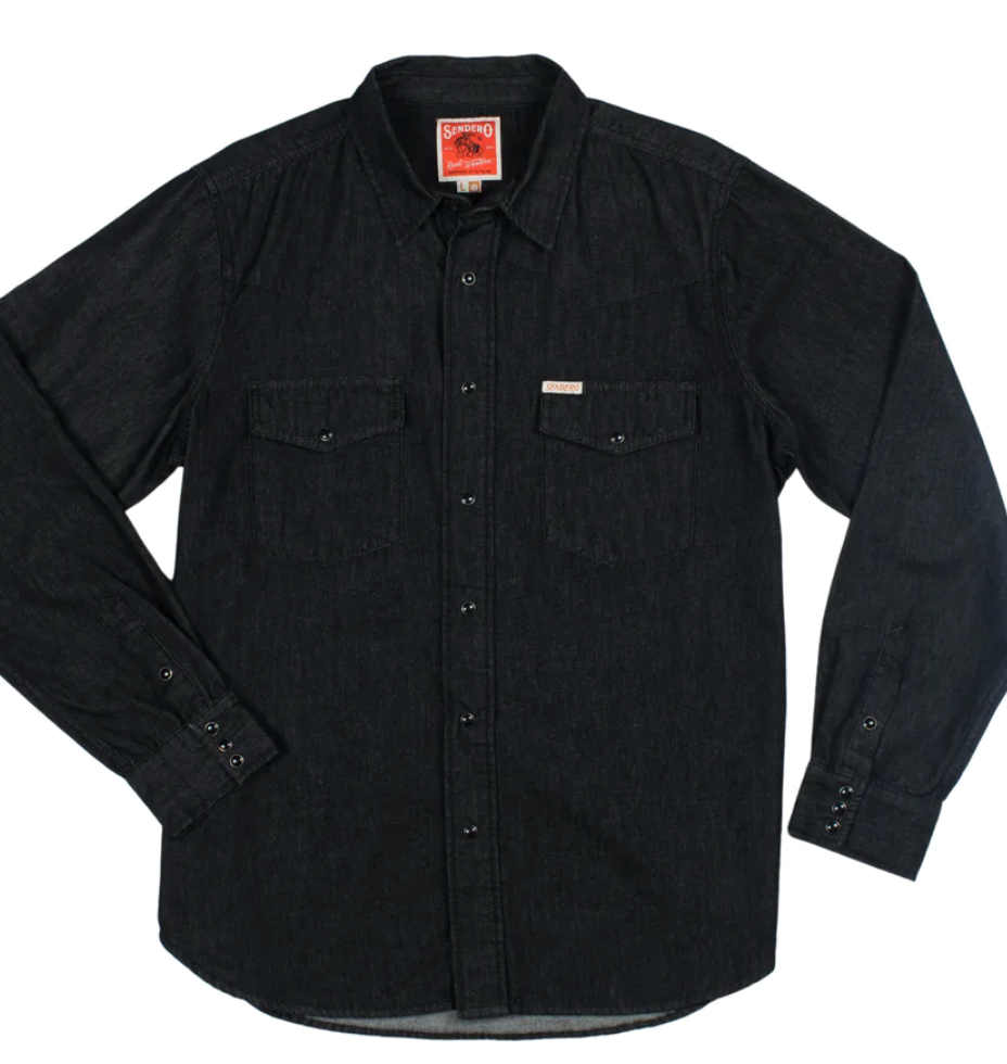 The Wyatt Western Men's Shirt Midnight Black